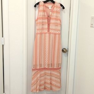 Lace Pink Mermaid Dress cutout back